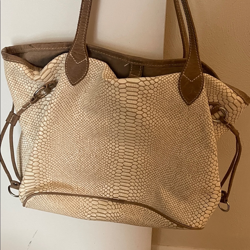 Bed Stu Tan/Cream bag